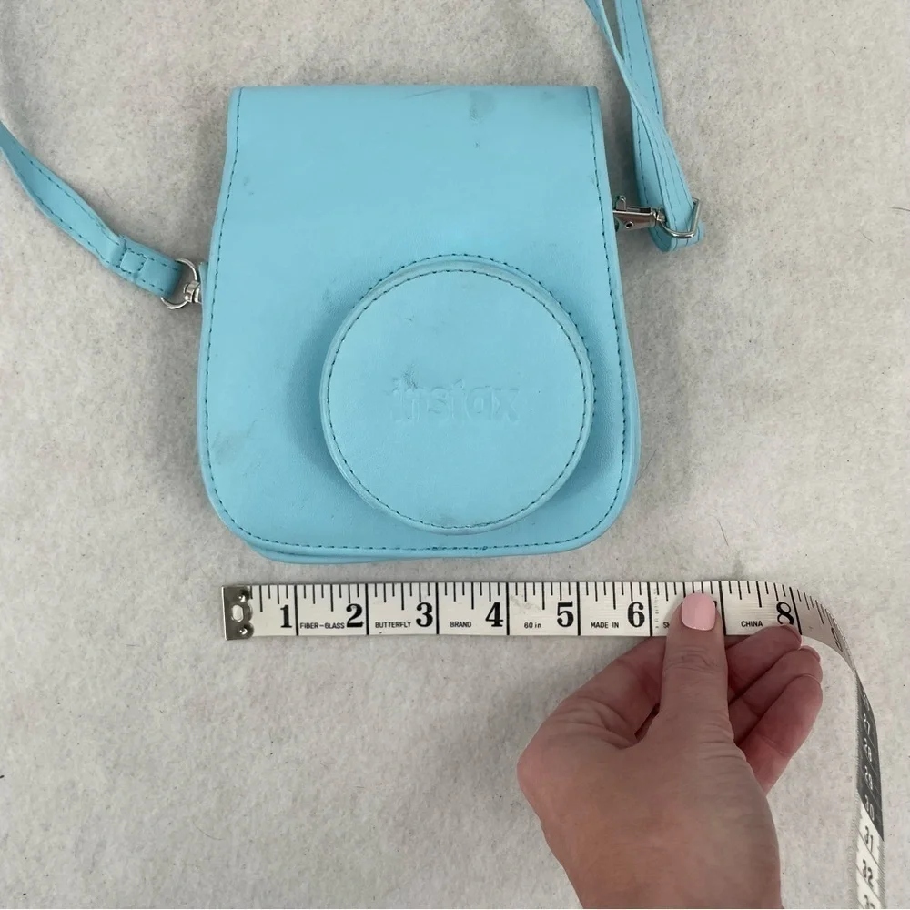 FUJI MINI 9 Groovy Case Ice Blue Instax shoulder Strap